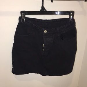 Brandy melville black denim skirt